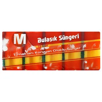 Migros Bulaşık Süngeri - Oluklu 5'Li