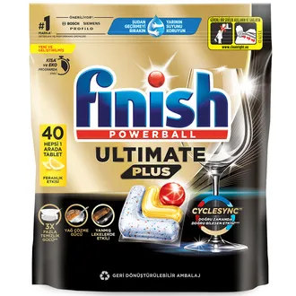 Finish Ultimate Plus Limon 40 Tablet 488 G