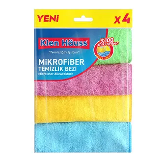 Klen Hauss Mikrofiber Temizlik Bezi 4'lü