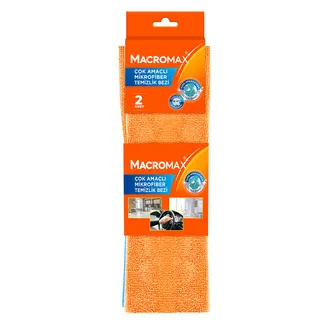 Macromax Açık Mikrofiber Temizlik Bezi 2'li