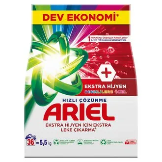 Ariel OXI 5,5 Kg Renklilere Özel AquaPudra Toz Çamaşır Deterjanı