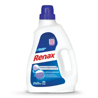 Renax Sıvı Çamaşır Deterjanı Beyazlar & Renkliler 2.52 L