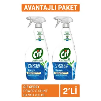 Cif Sprey Power & Shine Banyo 2 x 750 Ml