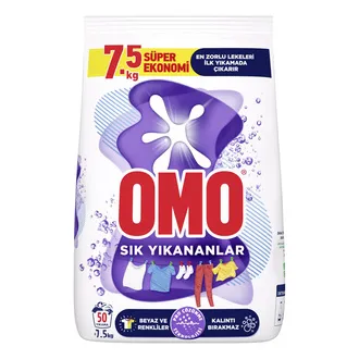 Omo Sık Yıkananlar Toz Çamaşır Deterjanı 7.5 Kg