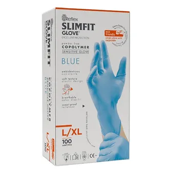 Reflex Slimfit Glove Mavi Pudrasız Eldiven 100'lü
