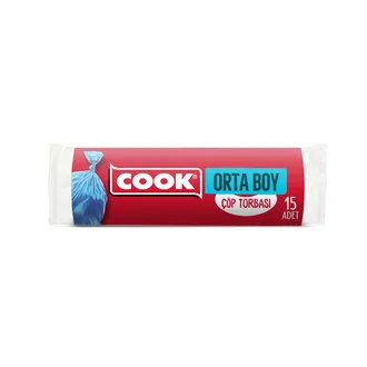 Cook Orta Boy Çöp Torbası Kokusuz 15'li