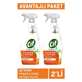 Cif Sprey Power & Shine Mutfak 2 x 750Ml