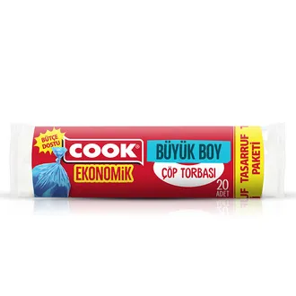 Cook Ekonomik Büyük Çöp Torbası 20'li