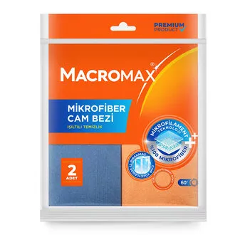 Macromax Mikrofiber Cam Bezi 2'li