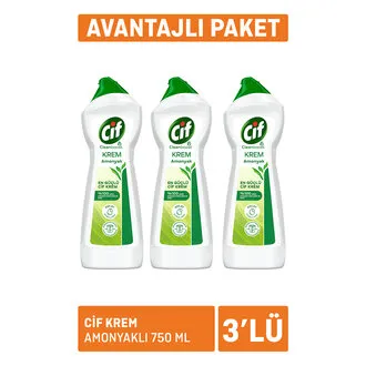 Cif Krem Amonyaklı 3 x 750Ml