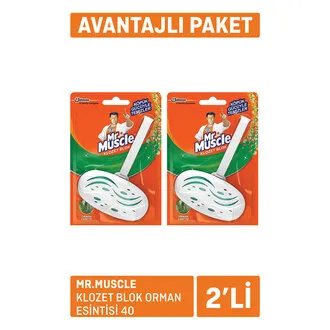 Mr.Muscle Klozet Blok Orman Esintisi 2 x 40