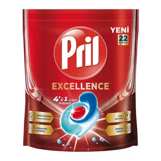 Pril Excellence Bulaşık Kapsülü 22'li 398,2 G