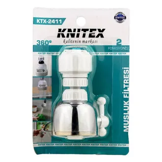 Knitex Tasarruflu Musluk Filtresi 2 Fonksiyonlu