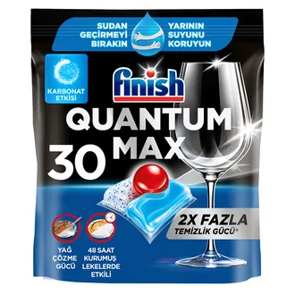 Finish Quantum Max Karbonat Etkisi Bulaşık Makinesi Tableti 30'lu 387 G