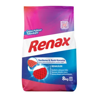 Renax Renkliler İçin Yenileyici & Renk Koruma Etkili Deterjan 8kg