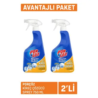 Porçöz Kireç Çözücü Sprey 2 X 750 Ml