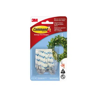 Command Orta Boy Şeffaf Askı 2'li (17091)