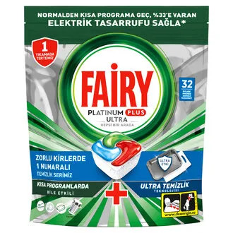 Fairy Platinum Plus Ultra Tablet 32'li 496 G