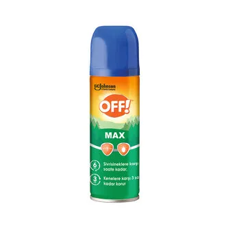 OFF! Sinekkovar Sprey Max 100 Ml 6 Saate Kadar Etki