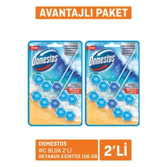 Domestos Wc Blok 2'li Okyanus Ferahlığı 2x50 G