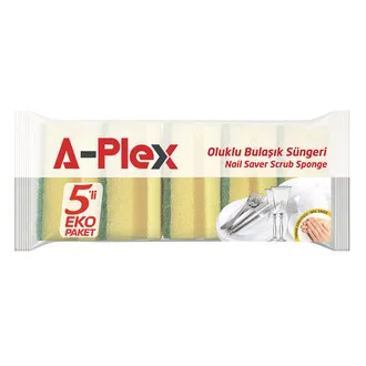 A-plex Oluklu Sünger 5'li