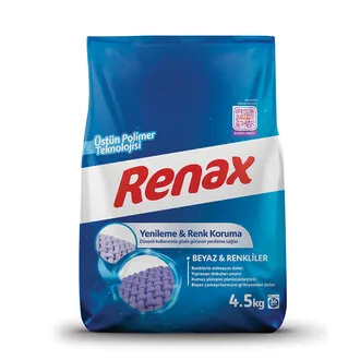 Renax Beyaz ve Renkliler İçin Matik Deterjan 4.5Kg