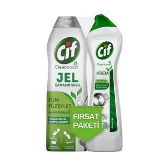 Cıf Krem Amonyak 750 Ml + Jel Bahar Ferahlığı 750 Ml