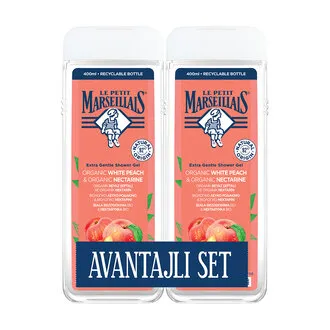 Le Petit Marseillais Şeftali Duş Jeli 2x400 Ml