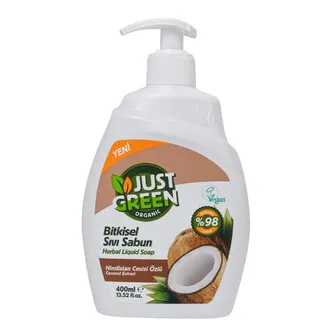 Just Green Organic Hindistan Cevizli Sıvı Sabun 400 Ml