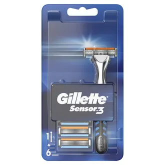 Gillette Sensor3 Makine + 5'li Bıçak Tıraş Makinesi