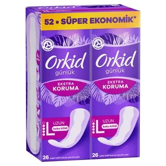 Orkid Extra Koruma Uzun Günlük Ped 52'li