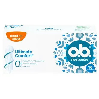 O.B. ProComfort Tampon Süper, 16'lı