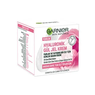 Garnier Hyaluronik Gül Jel-Krem - Parlak ve Yatışmış Bir Cilt İçin Günlük Bakım Kremi