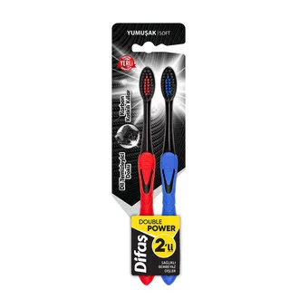 Difaş Double Power 2Li Yumuşak Diş Fırçası
