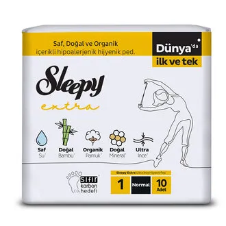 Sleepy Extra Slım Standart Hijyenik Ped Normal 10'lu