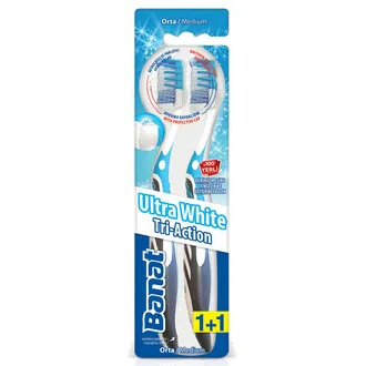 Banat Trı Actıon Ultra Whıte Diş Fırçası 1+1