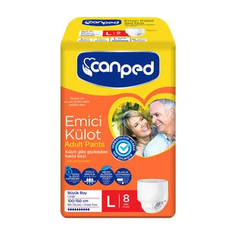 Canped Emici Külot Büyük 8'li