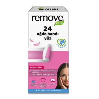 Remove Care Yüz Ağda Bandı Hassas Ciltler 24'lü