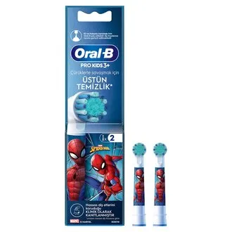 Oral-B Spiderman Şarjlı Diş Fırçası Yedek Başlığı Beyaz 2'li