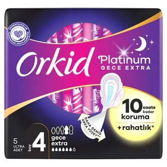 Orkid Platinum Tekli Paket Gece Ekstra 5'li