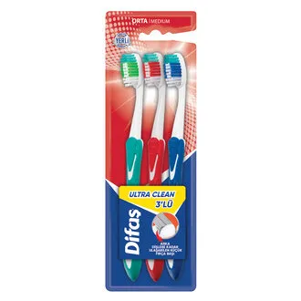 Difaş Ultra Clean 3Lü Diş Fırçası