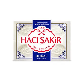 Hacı Şakir Doğal Beyaz Kalıp Sabun 4X150 G