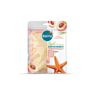 Balmy Doğal Sabun Dolgulu Nektarinli Banyo Kesesi
