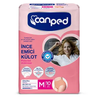 Canped İnce Emici Külot Orta 10'lu