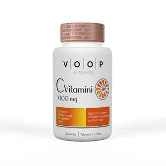 Voop Vitamin C + Turunçgil Bioflavonoidleri 1000 Mg 30'l