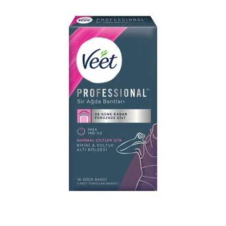Veet Professioal Bikini & Koltukaltı Ağda Bandı 16'lı