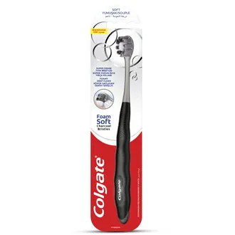 Colgate Foam Soft Siyah Diş Eti Masajı Yumuşak Diş Fırçası