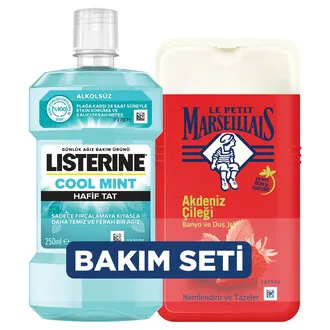 Le Petit Marseillais Çilek 250Ml + Listerine Coolmint 250Ml
