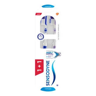 Sensodyne Hızlı Rahatlama 1+1 Diş Fırçası Yumuşak