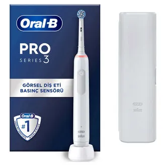 Oral-b Pro 3500 Şarjlı Diş Fırçası Beyaz + Seyehat Kabı
